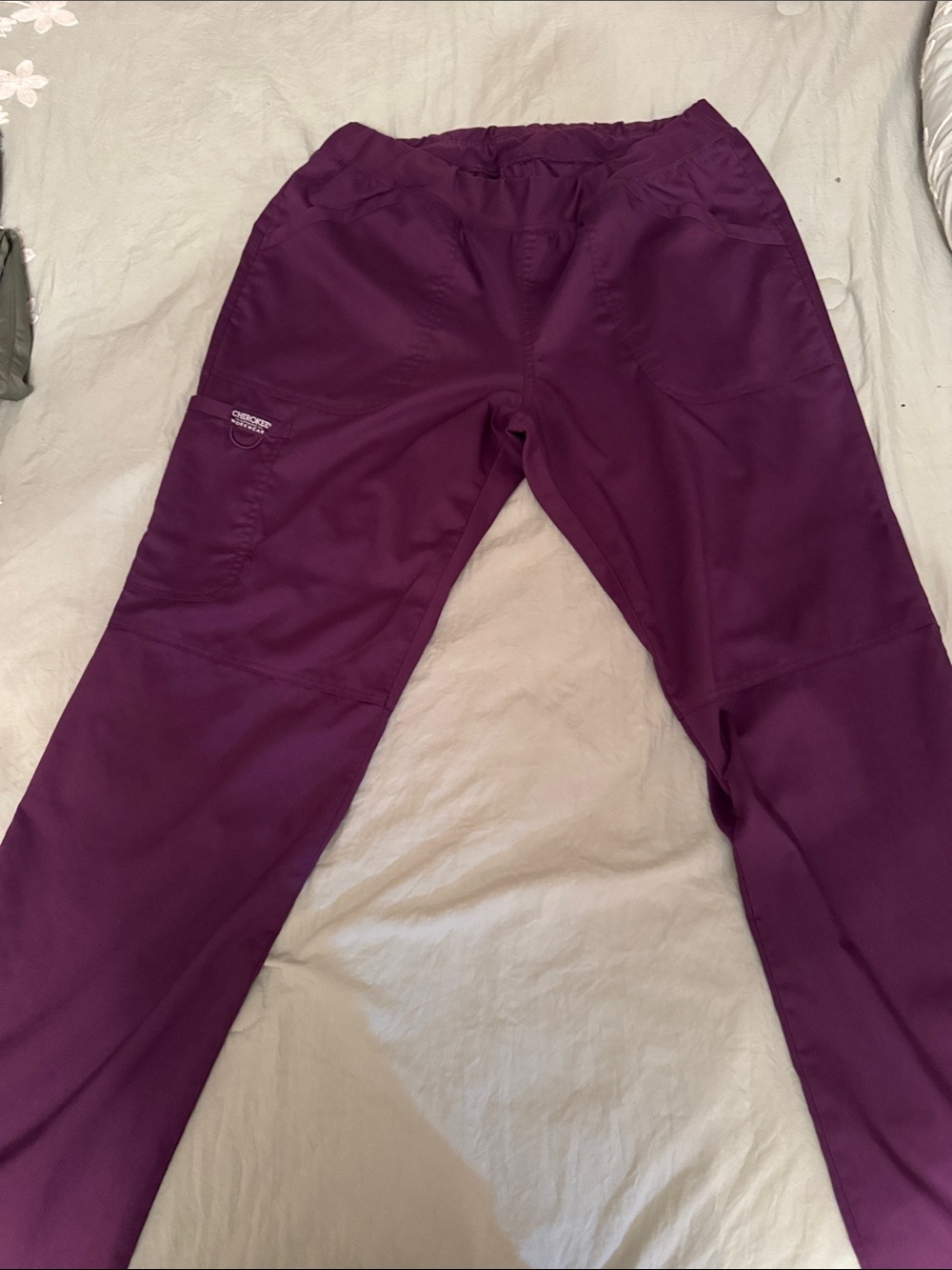 Cherokee workwear  Plum women’s  Scrub Joggers - Elastic Waist
